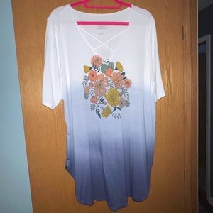 Torrid criss cross tunic